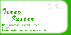 terez kuster business card